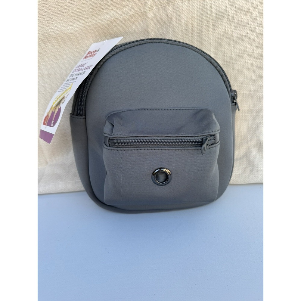 Boots & Barkley Dog Backpack Harness Attachment Gray L/XL Dogs 50-90 lb